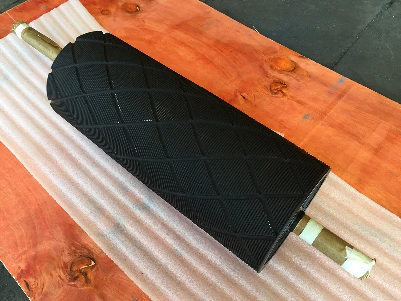 Custom Ceramic Covered Roller Conveyor Belt Roller Electric Conveyor Belt Unpowered Drive Roller