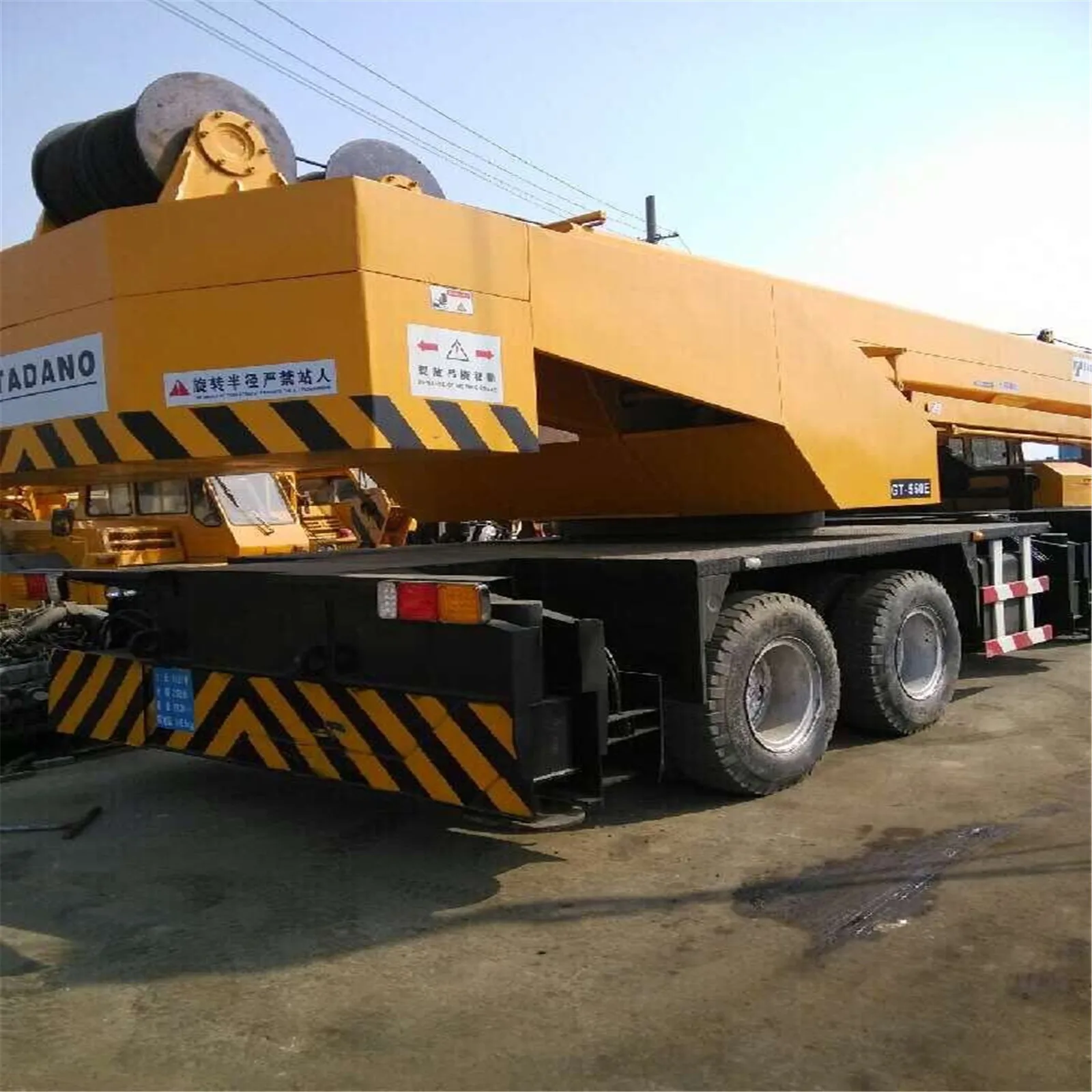 used high quality original Tadano TG-500E 50 tons Made in Japan with Nissan diesel motor used Truck mobile Crane