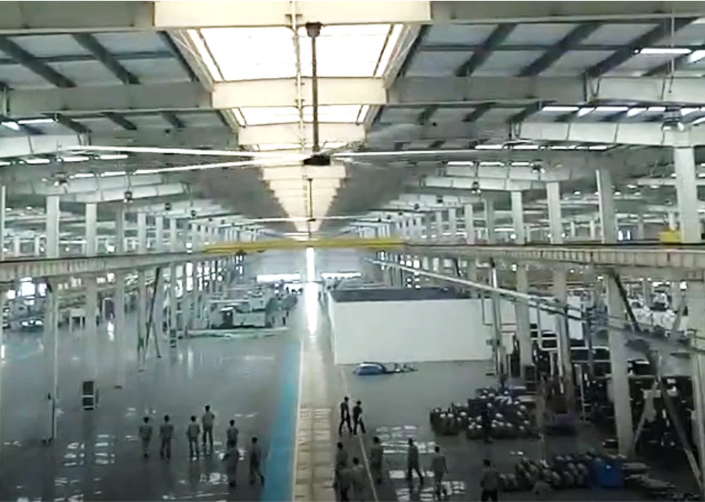 
China HVLS industrial ceiling fan factory direct sell hvls fan restaurant 