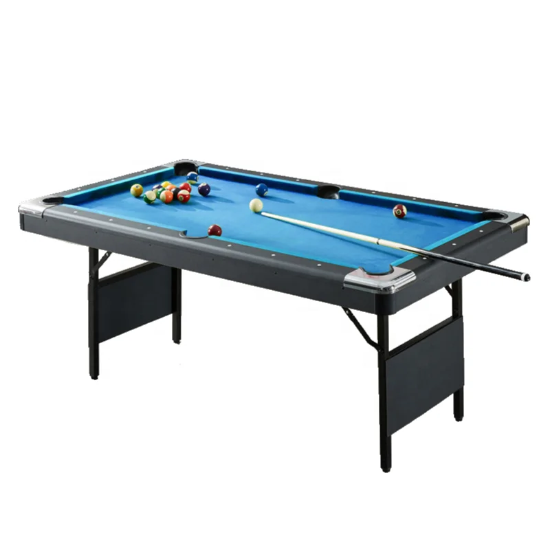 1.9M 7FT Household Folding Pool Table Installation-Free Billiard Table for Snooker & Billiard Fans
