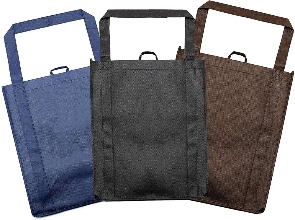 customized durable extra large reusable washable reusable Reinforced handle grocery bag for shopping