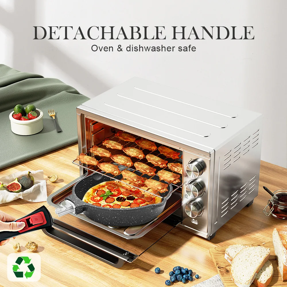 BOBIKUKE Hot Selling Kitchen Non Stick Soup Cookware Sets German Black Pot And Pans Unique Cookware Set