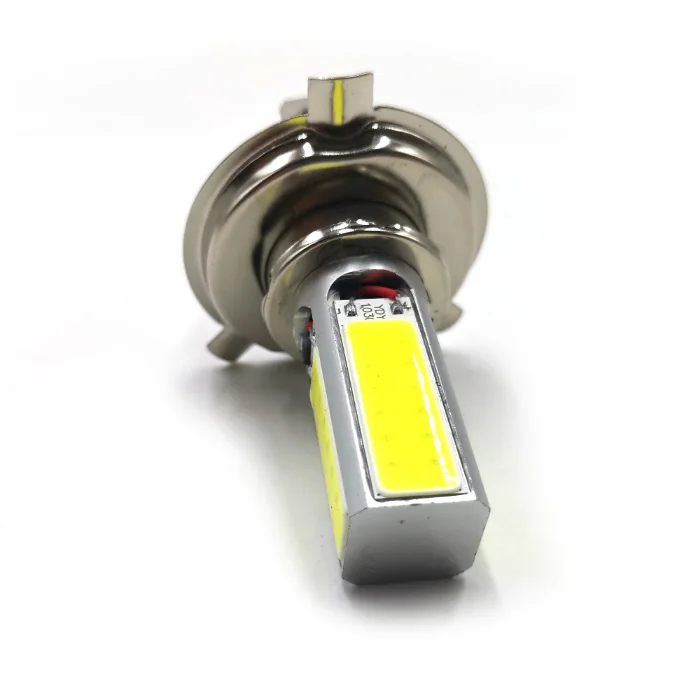 H7 Fog Lamp H4 25W 4 Sides COB High Power Front light Car LED Lamp Motorcycle Lamp for Motorcycle, electric vehicle