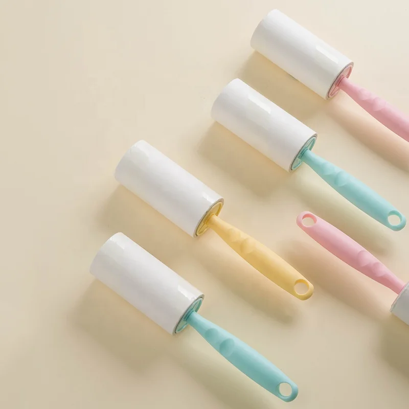 Лидер продаж, оптовая продажа, прочный портативный ролик, липкое устройство для погружения волос, длинная ручка, липкий пылесборник для волос, мода 2021