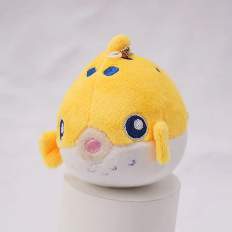 Promotional Gifts Stuffed Animals Plushies Fish Shark Dolphin Clownfish Sea Animals Plush Keychains Stuffed Claw Machine Doll