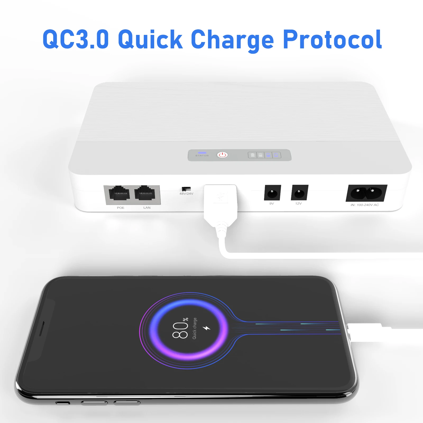 ODM POE UPS для Wi-Fi маршрутизатора CPE модема USB 5V DC 9V 12V 24V 48V mini ups ONU ONT MINI