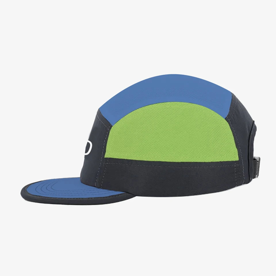 Lightweight Nylon Camper Hat Custom High Quality 5 Panel Camp Cap,Design Your Own Rubber Patch Pattern Logo Sport Running Hat
