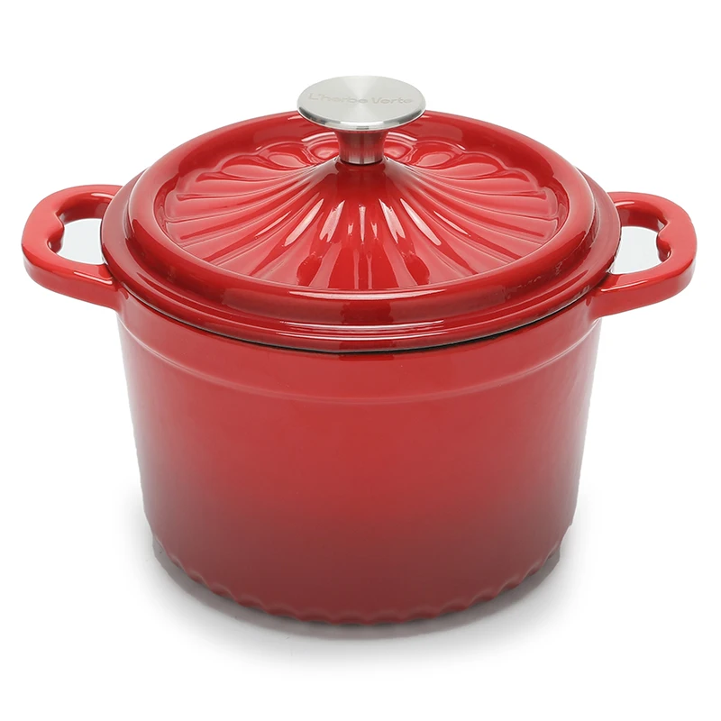 SJP045 Round 18cm colorful Enamel casseroles pot non stick cookware Cast iron dutch oven