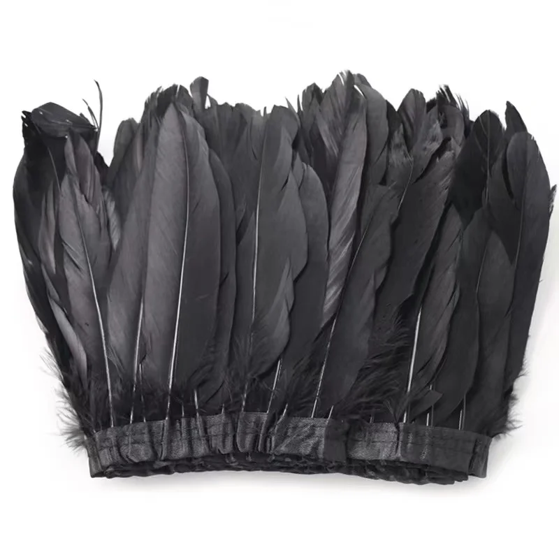 wholesale 15-20cm goose  feather trim fringe DIY feather material accessory wedding decorate