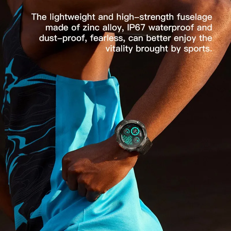 S100 smart watches stylish flashlight 1.45 Inch TFT Display 100+Sport Mode 270mA  IP68 Waterproof outdoor sports Watch for men