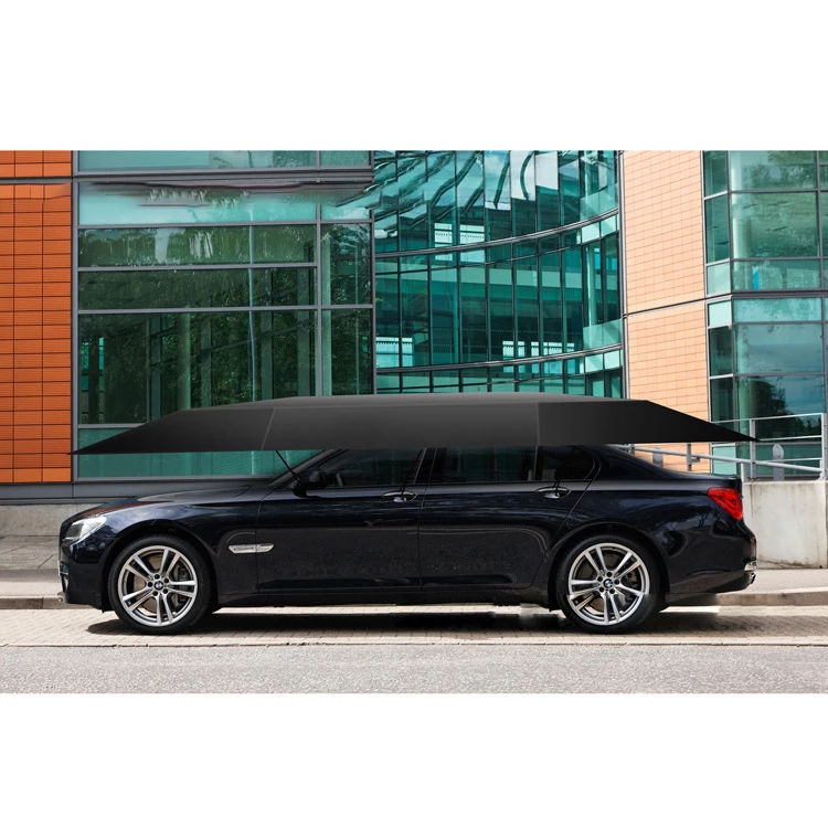 Portable Automatic Car Umbrella Tent Light Electric Sunshades Auto Accessories