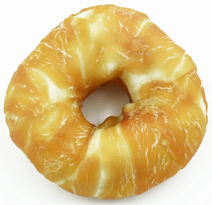 Dog Treats Pet Snacks Top Quality dog food snack Chicken & Rawhide doughnuts OEM ODM products