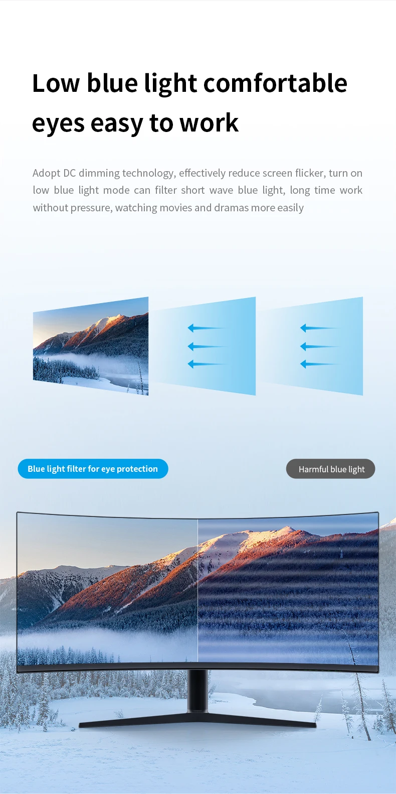 IPS UHD 3440*1440 144HZ 34inch curved gaming monitor computer with G-SYNC FREE SYNC 4K monitor pc