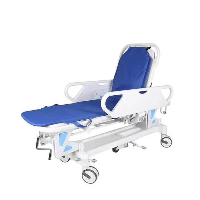 Hydraulic Multi-functional Trolley Stretcher ABS Emergency Ambulance Stretcher for hospital use