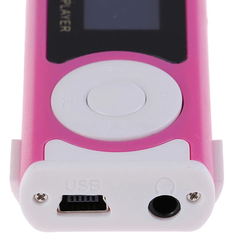  Мини MP3 музыкальный плеер спортивный USB клипса ЖК-экран медиаплеер Поддержка внешней Micro SD