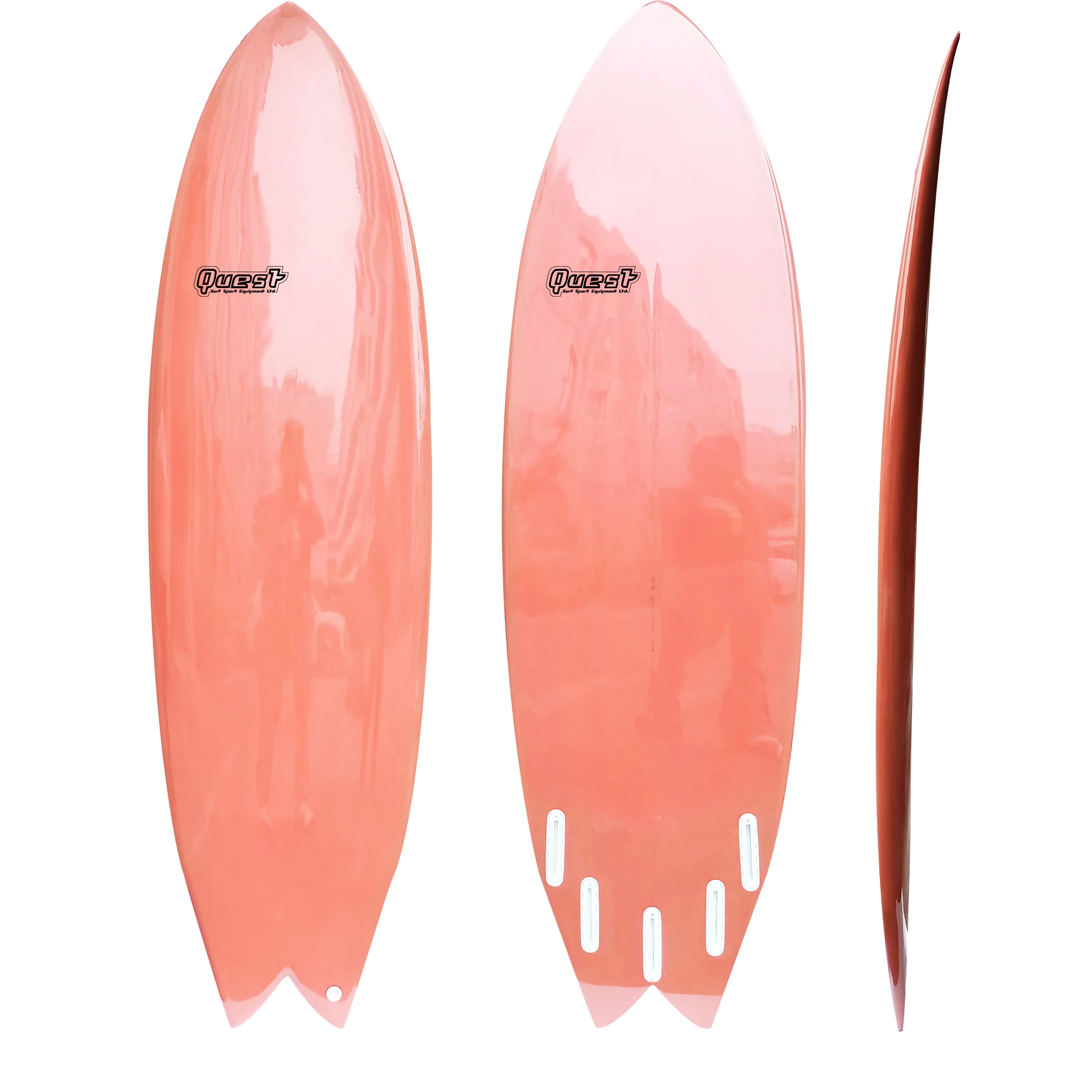 Performance High Quality EPS Blank Epoxy Resin Tint Retro Fish Short Board Surfboard