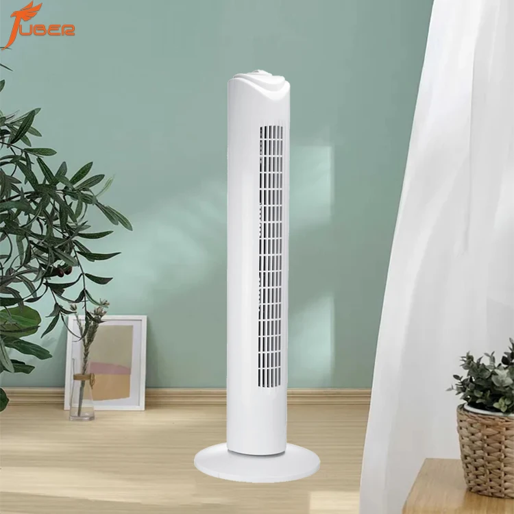 32 inch New Design  White Bladeless Air Cooling Strong Wind Tower & Pedestal Fan Digital Household tower fan