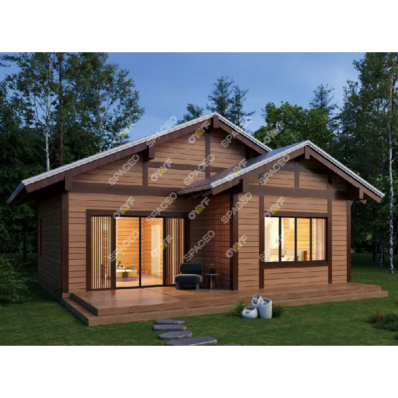 OYYF Comfortable Ready Made House Apartment Construction Prefabricated log Wooden Houses