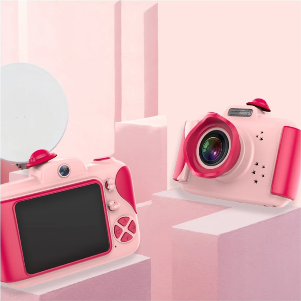 Kids Camera for Girls, Birthday Gifts Toys for 3 4 5 6 7 8 9 10 Year Old Toddler Camera, Digital Video Cameras for Children