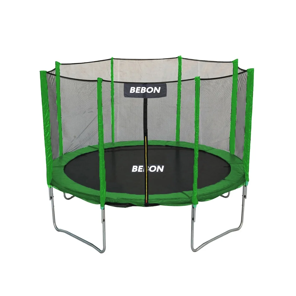 Elastic garden bed, garden trampoline, complete set of padded columns, safety net, stairs and side covers, weather resistant
