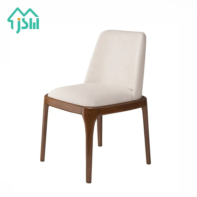 Wholesale Price European Modern Walnut Wood Feet Restaurant Armless Luxury French Dining