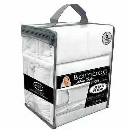 Newest bed sheet brushed microfiber bamboo bedding set 6pcs for bedroom