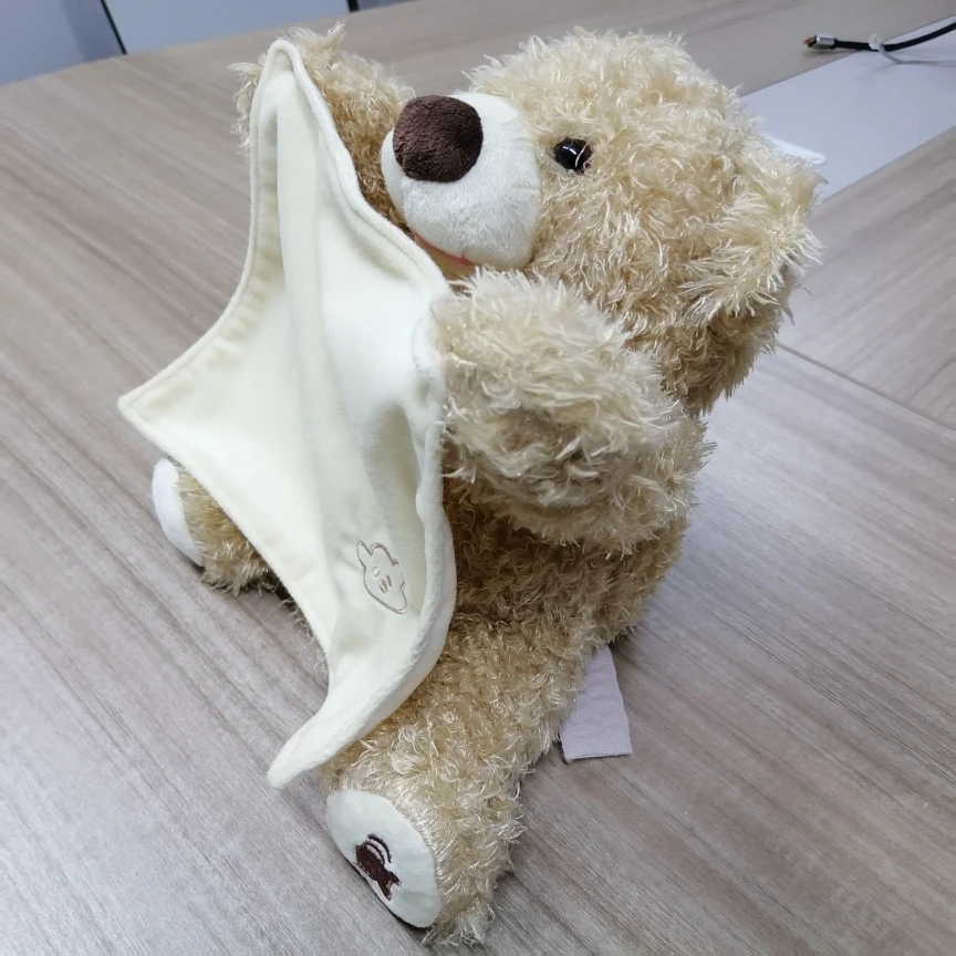 Direct Factory Talking Interactive Soft Stuffed Animal Toy Peekaboo Bear Plush Toys Animal