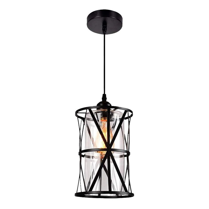 The new Nordic design is simple and generous chandelier dining room pendant lamp with Crystal decoration Iron box Frame