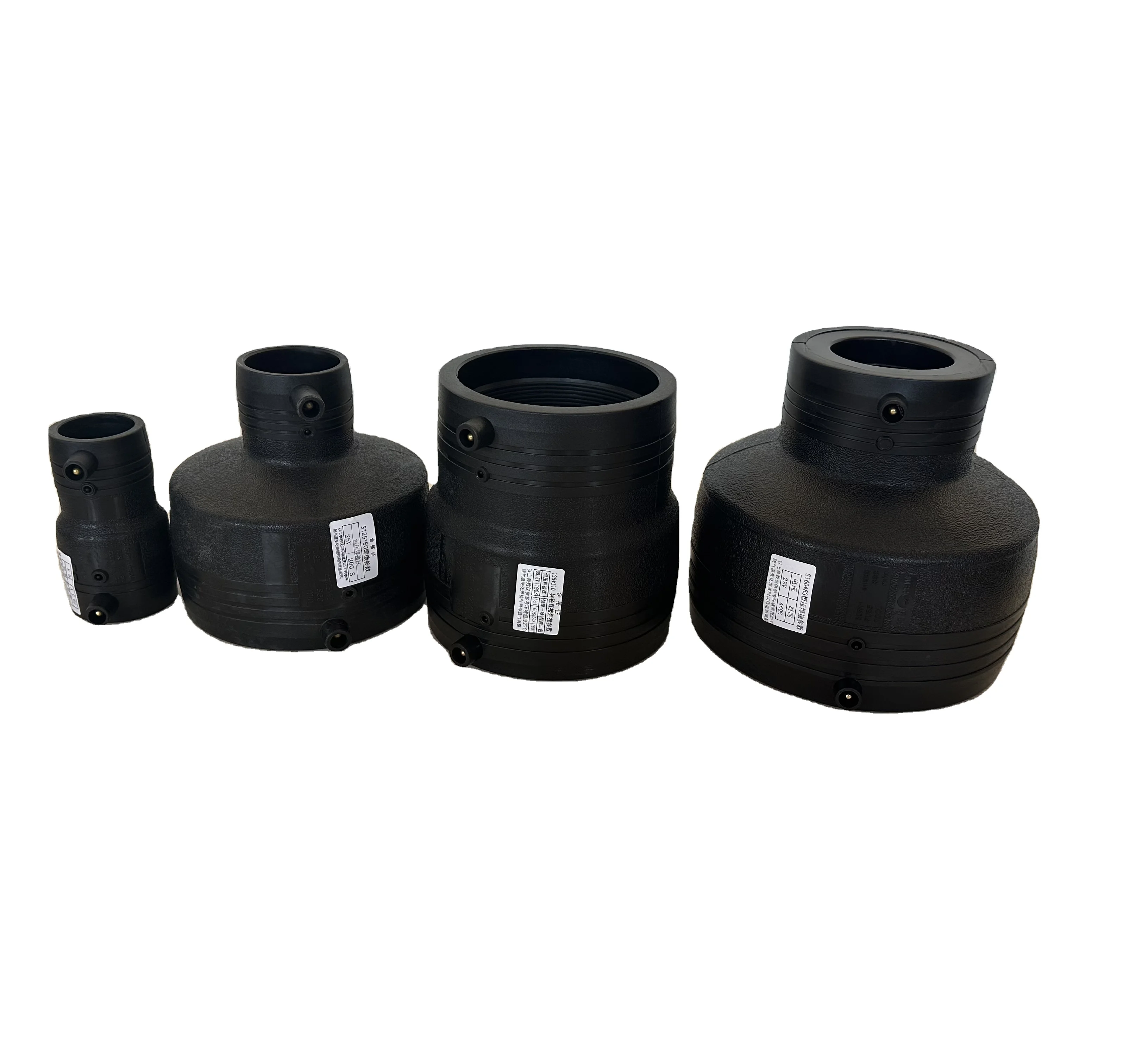 Оптовая цена производитель ISO стандарт HDPE фитинги для электрофузионных труб Dn160 * 63 SDR11