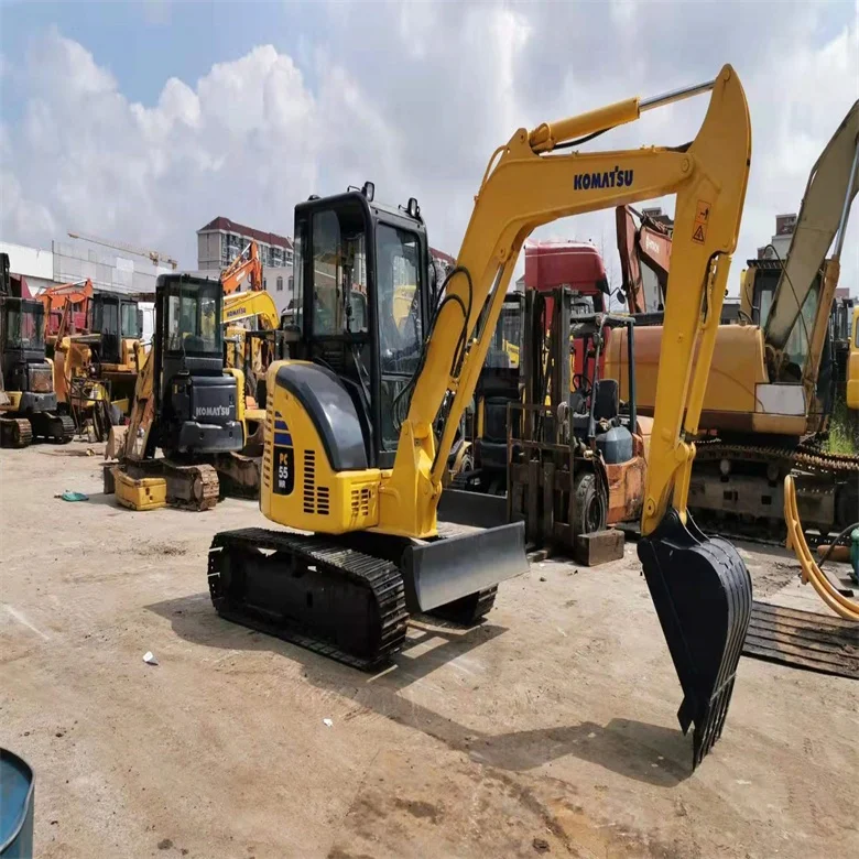 Used Komatsu crawler excavator PC55MR from Japan with perfect condition cheap for purchase
