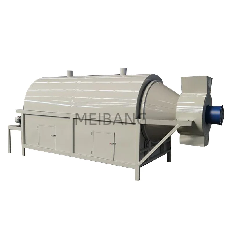 Biomass sand rotary drum dryer high capacity agricultural rotary drum 15 ton batch grain dryer industrial grain drum dryer