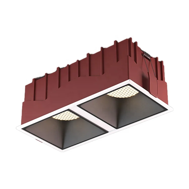 China Supplier Custom Wifi App Dali 2.4G 0-10V Remote Control Double Head 12W 18W 20W Showcase  Cob Spotlight