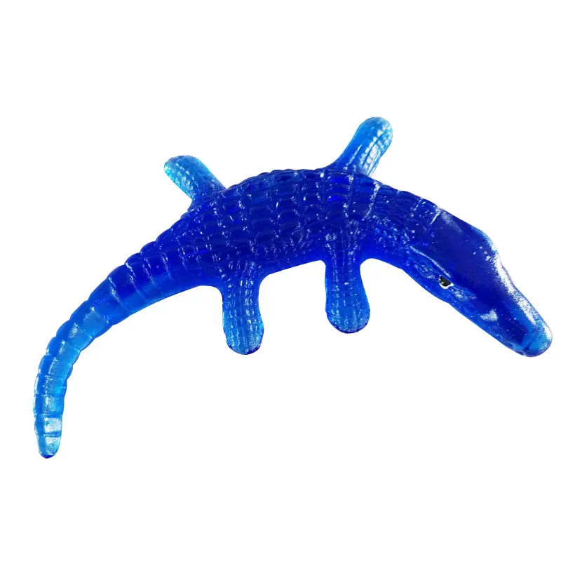 Classic TPR Soft and Sticky Factory direct sale scary animal TPR material sticky novelty crocodile shape toy