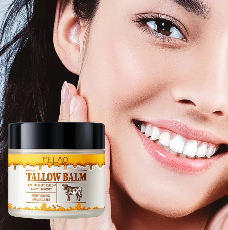 Natural 100% Grass-Fed Cows Tallow Balm And Cold-Pressed Extra Virgin Olive Oil Hydrating Moisturizing For Dry Tallow Skin Balm