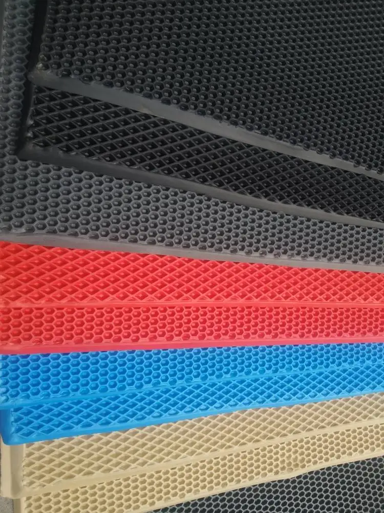 Wholesale new fashion  diamond honeycomb EVA  car mat  car matting material