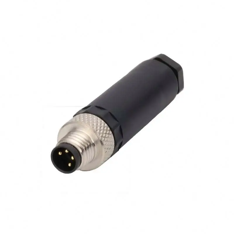 Various Specifications 6 Pin 8 Pin M12 Cable Electric Wire Connector Assembly M8