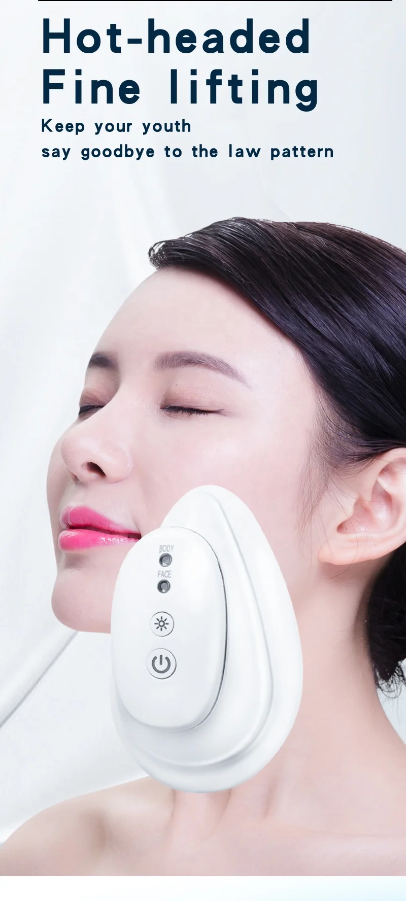  Customized LOGO Hot selling Factory direct supply Facial massager Hot-headed Collagen Small Iron Deep Importing for