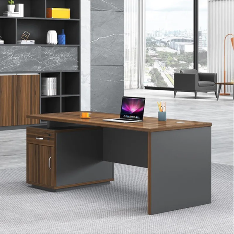 Office Desk And Chair Combination Single Staff Computer Desk With Cabinet Office Furniture