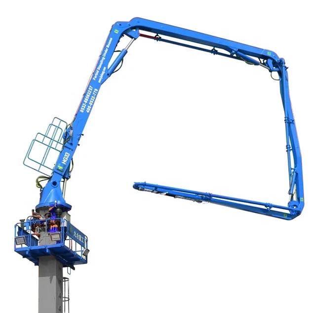 Hot JIUHE Brand 28m stationary hydraulic concrete placing boom elevator self- climbing concrete distribution spreader for  sale