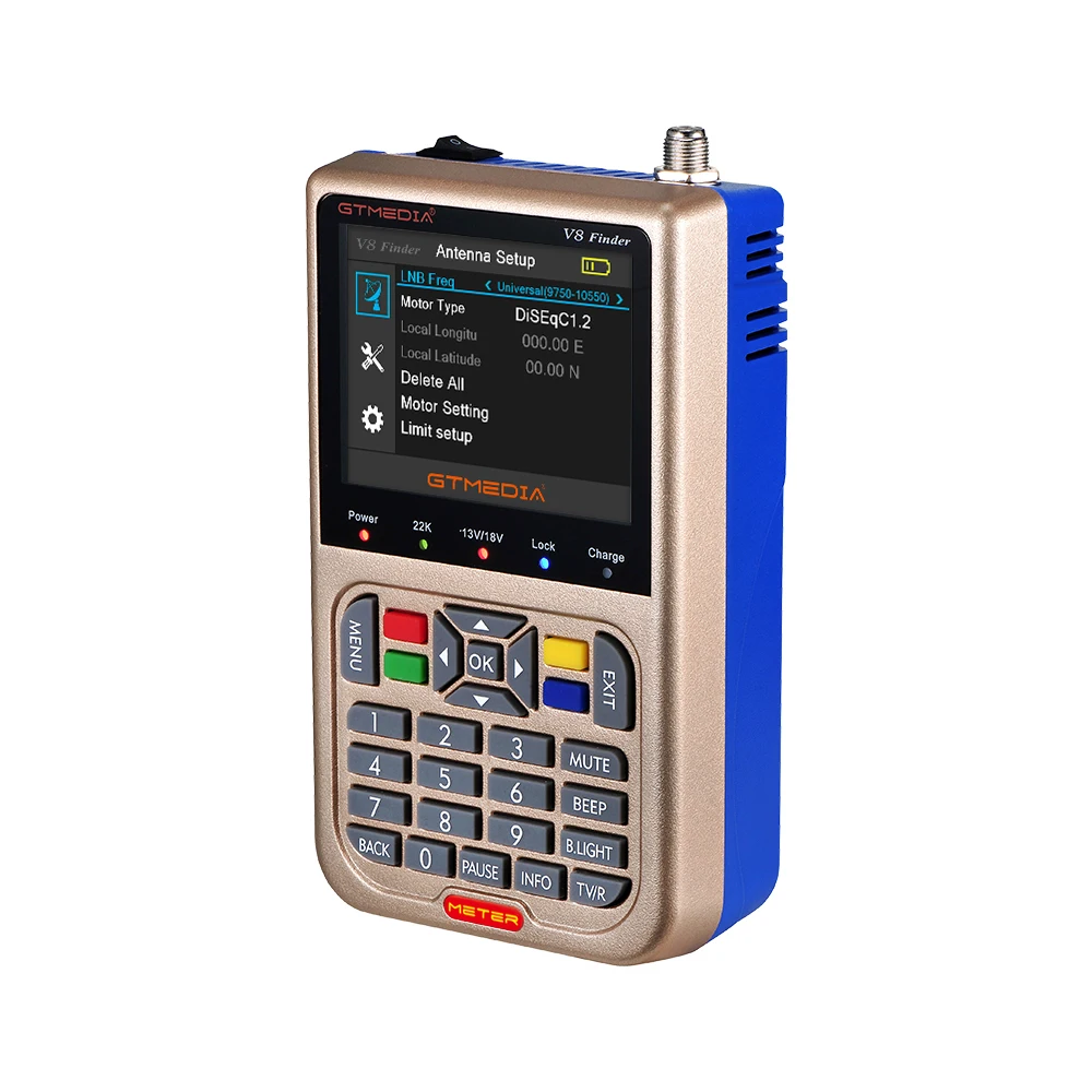 Original manufacturer GTmedia v8 finder Meter support  dvb S/s2 Signal new digital satellite finder meter V8 finder
