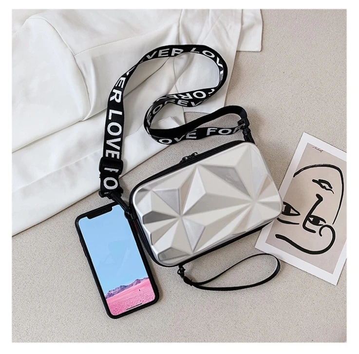 waterproof ABS PC plastic fashion mini cosmetic storage bag for woman