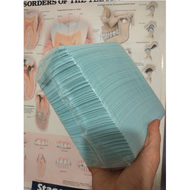 Colorful Custom Logo Black White Medical Pink 3 ply Disposable Dental Bibs for Tattoo Nail Salon Dental Clinic Feeding