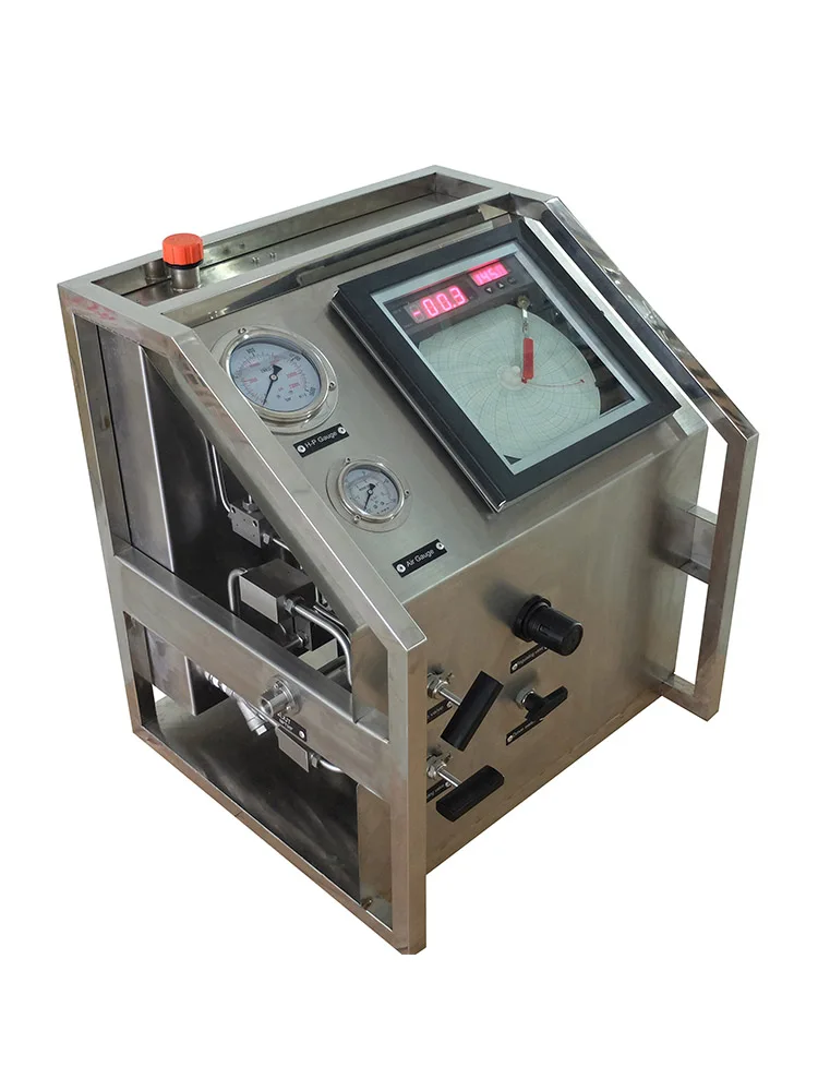 Top quality USUN Model:US-AT16 60-120 Bar stainless steel pneumatic driven hydraulic pump station with chart recorder