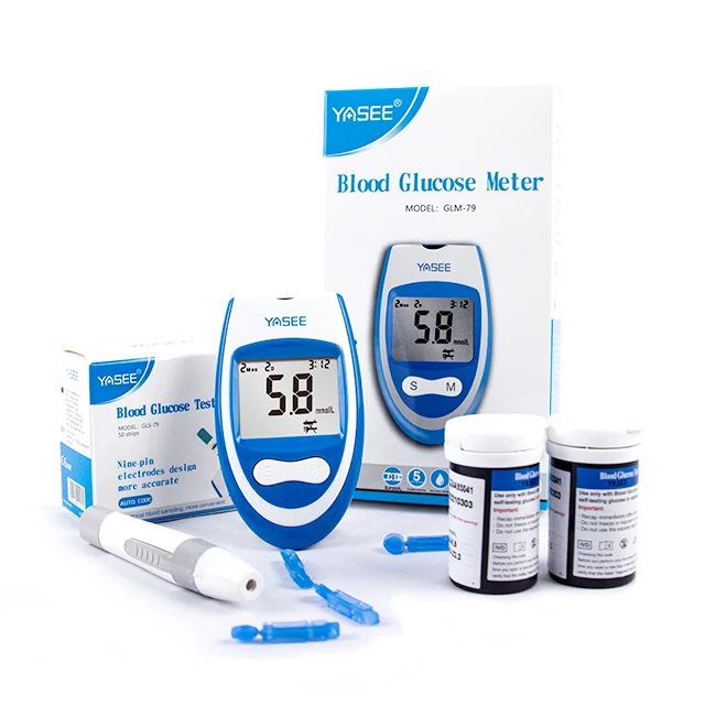 High Quality Health Care Blood Glucose Meter and Glucometers Monitoring Blood Sugar Tester 50 Test Strips And 50 Lancets