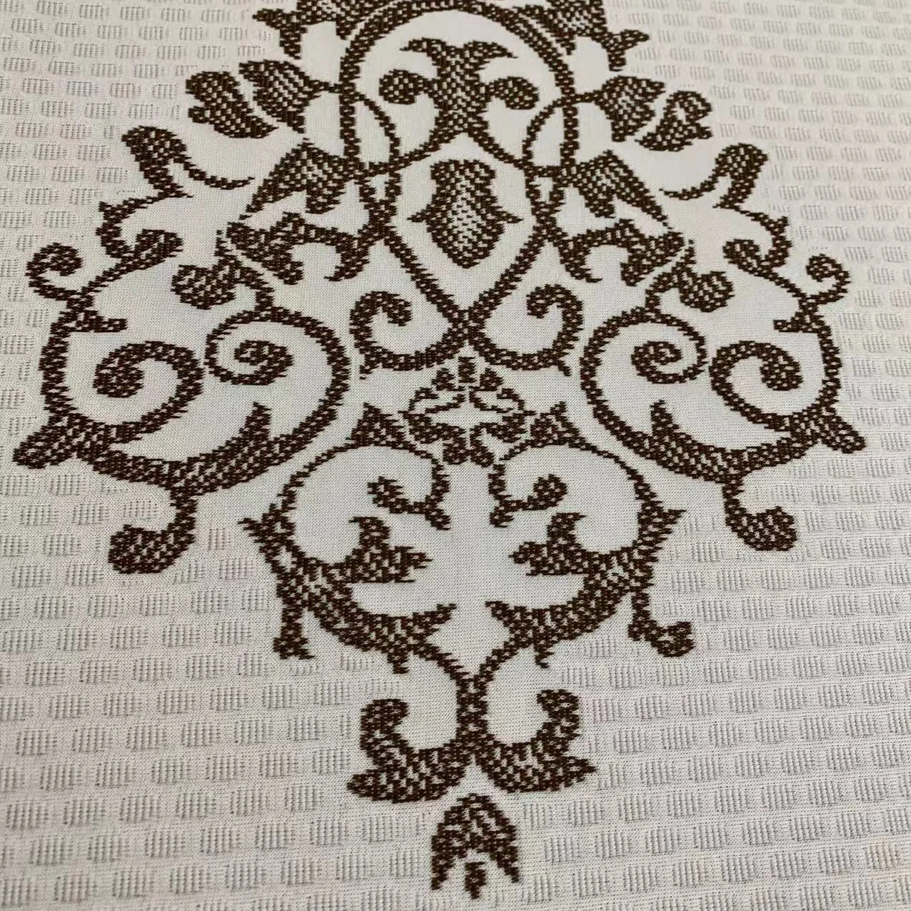 Latest design 180gsm knitted  mattress fabric jacquard 100% polyester
