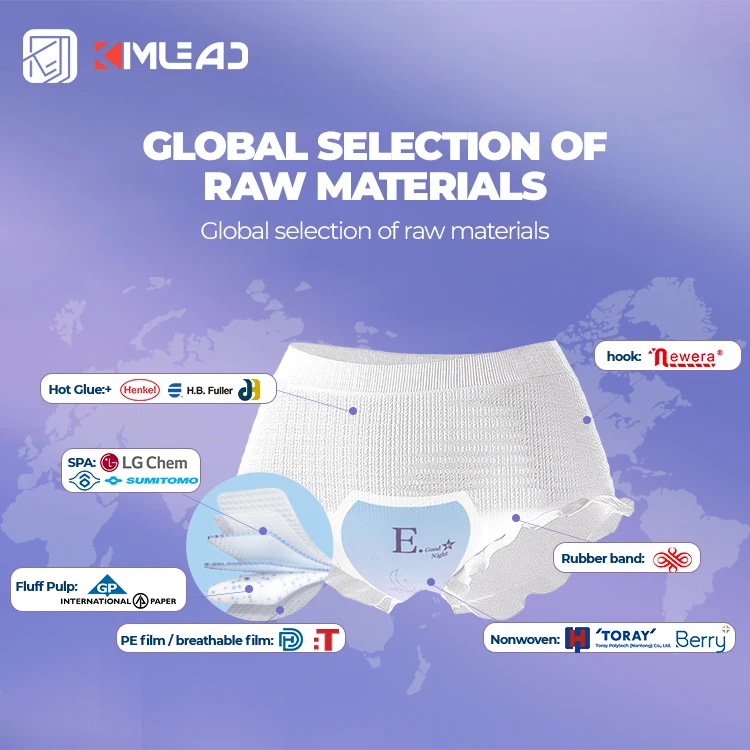 Kimlead feamal diaper for period sleeping period diaper pants panties sleeping period diaper pants