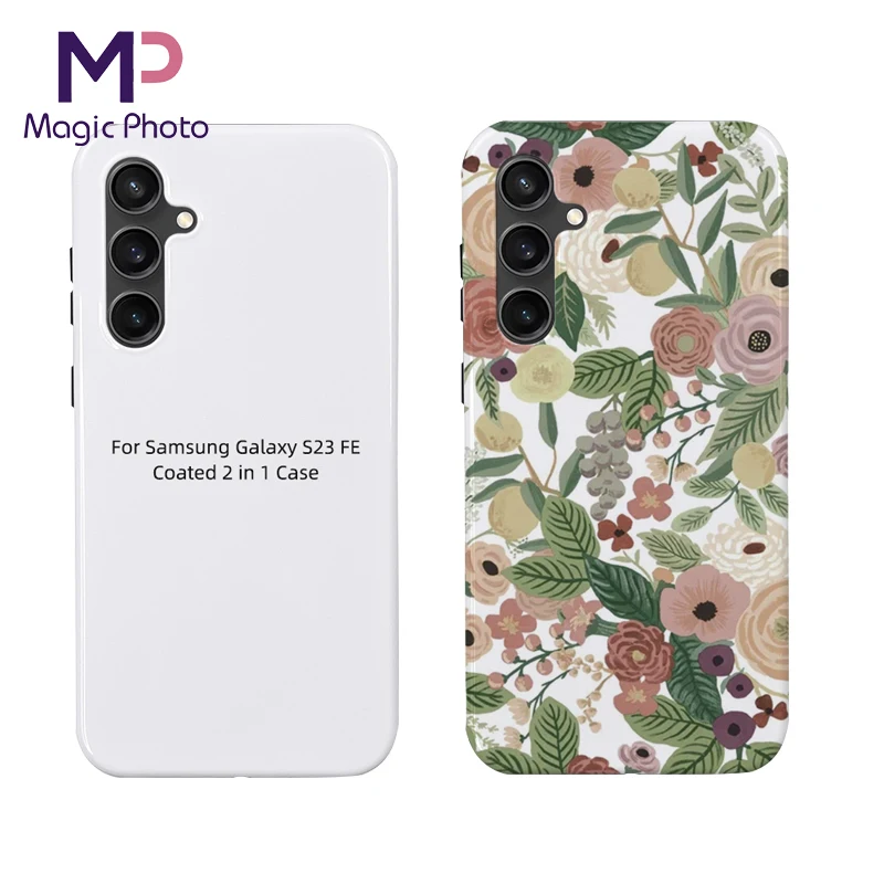 New Arrival Sublimation Phone Case 2 in 1 for Samsung Galaxy S23 FE Personalized Blank Tough Mobile Phone Cover