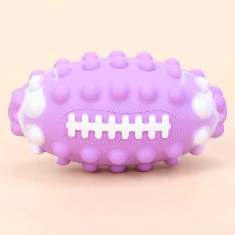 Football Stress Reliever Push Bubble Sensory Fidget Toys New Design Popping Silicone Ball Customize Unisex Toy Ball