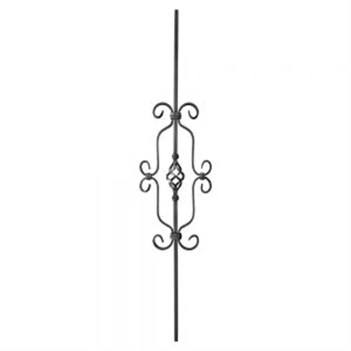 High Quality Powder Coated Wrought Iron Forged Baluster Modern Design for Hotel Application