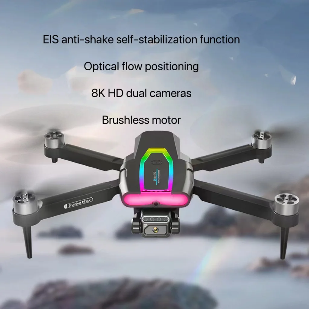 Unmanned Aerial Vehicle F199 Two Axis Servo Aerial Photography Four Axis Aircraft Lights Brushless Remote Control Aircraft Toy